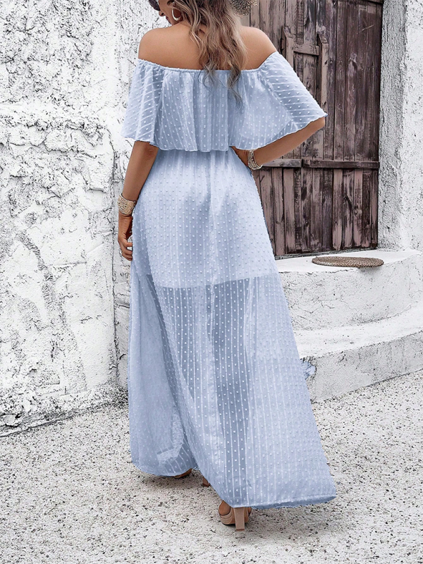 Beatriz - Vestido maxi com ombros à mostra