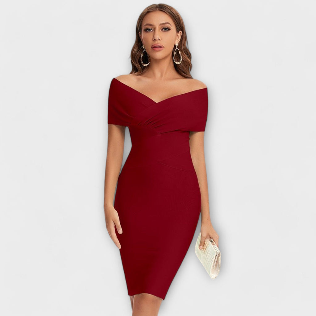 Lara| Mini vestido elegante com decote em V