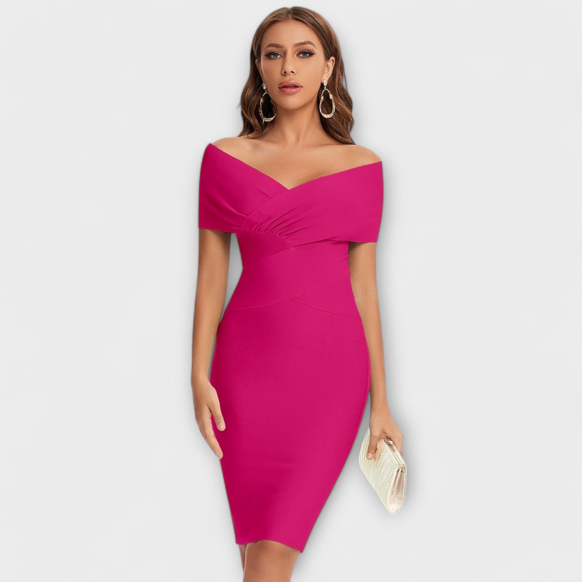 Lara| Mini vestido elegante com decote em V