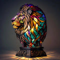 Leão - Lampâda em Vitrais