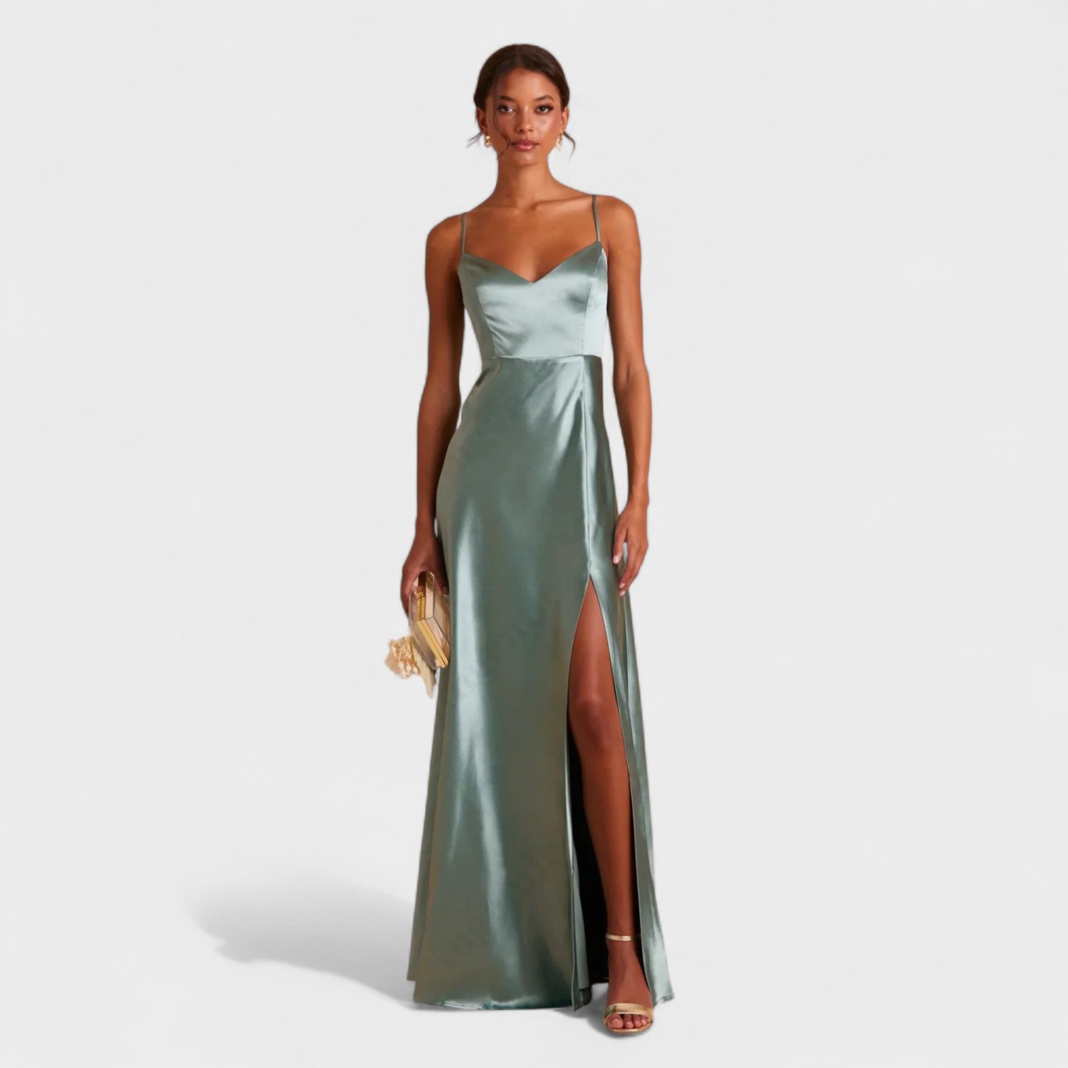 Lucía Satin - Vestido comprido
