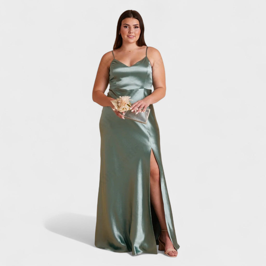 Lucía Satin - Vestido comprido