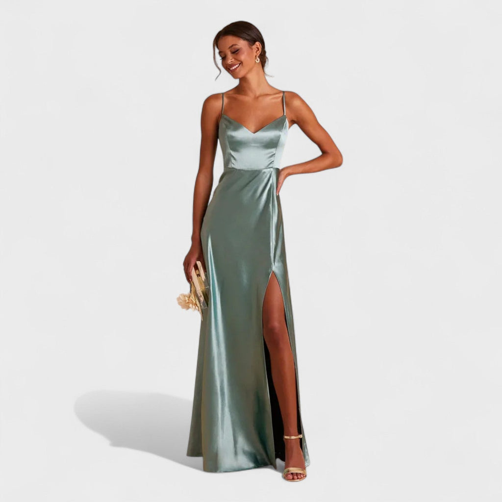 Lucía Satin - Vestido comprido