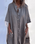 Ana – Vestido Camiseiro Leve e Fluido