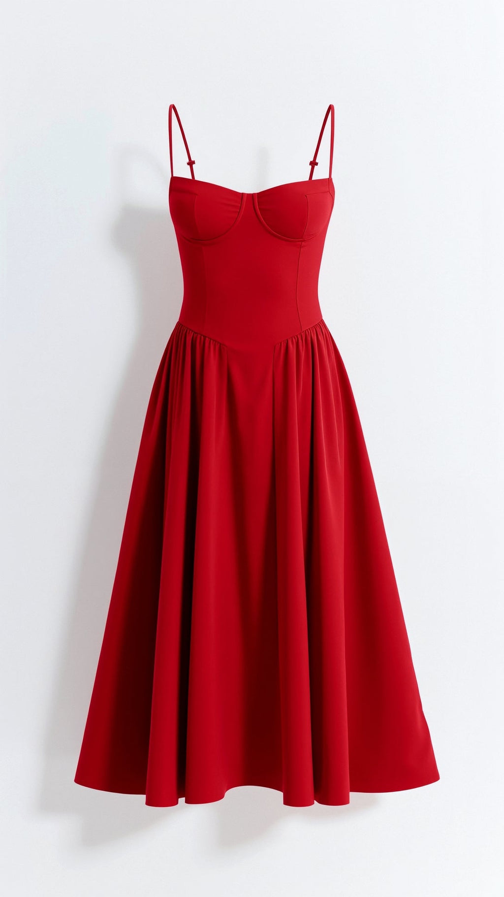 Odette Élégance | Vestido midi com corpete estruturado