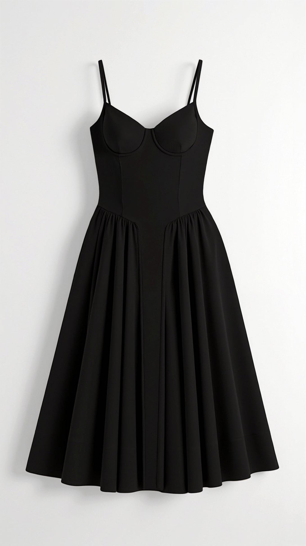 Odette Élégance | Vestido midi com corpete estruturado