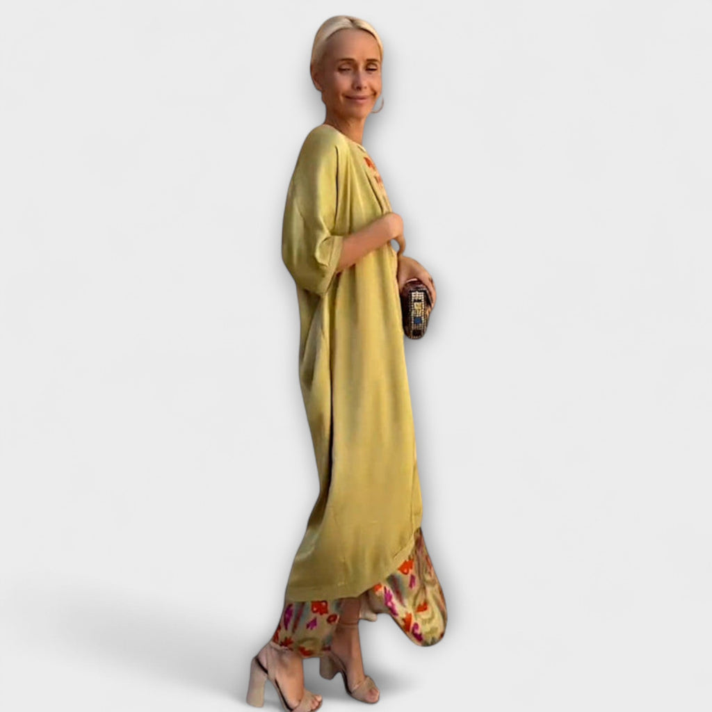 Julia – Vestido maxi com casaco a condizer
