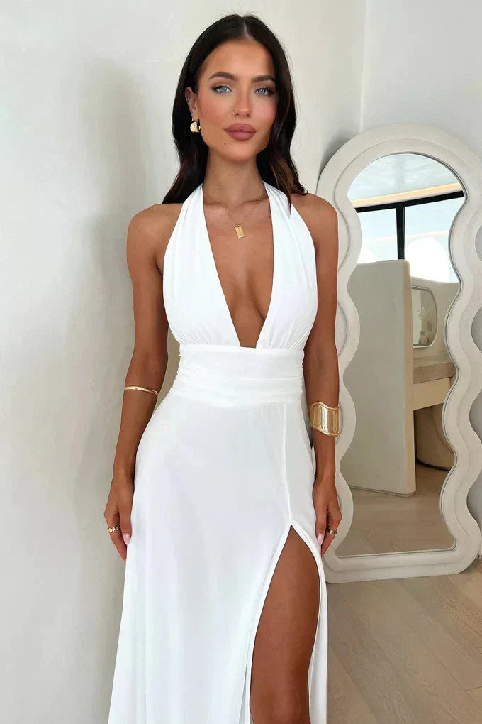 Selena | Vestido Fluido com Corte Sofisticado